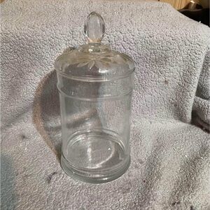 Elegant Clear Glass Jar with Lid